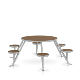 Round Picnic Table - Seats 6